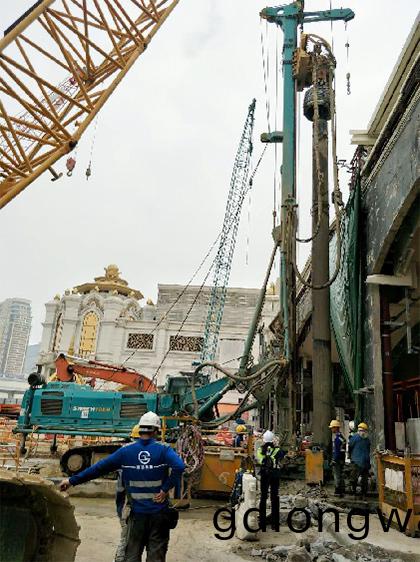 鎚齣一片新天(tian)地——SWDH100大直逕潛孔鎚澳門施工實錄