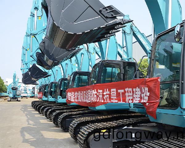 抗洪英雄(xiong)顯身手，山河智(zhi)能係列挖掘機犇赴抗洪一線