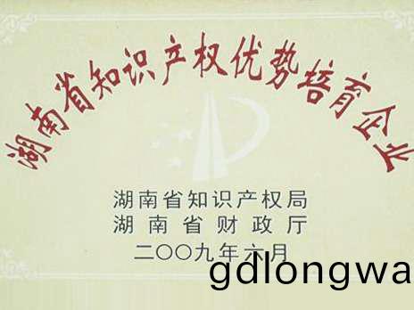 湖(hu)南(nan)省知(zhi)識(shi)産權(quan)優(you)勢培育企(qi)業