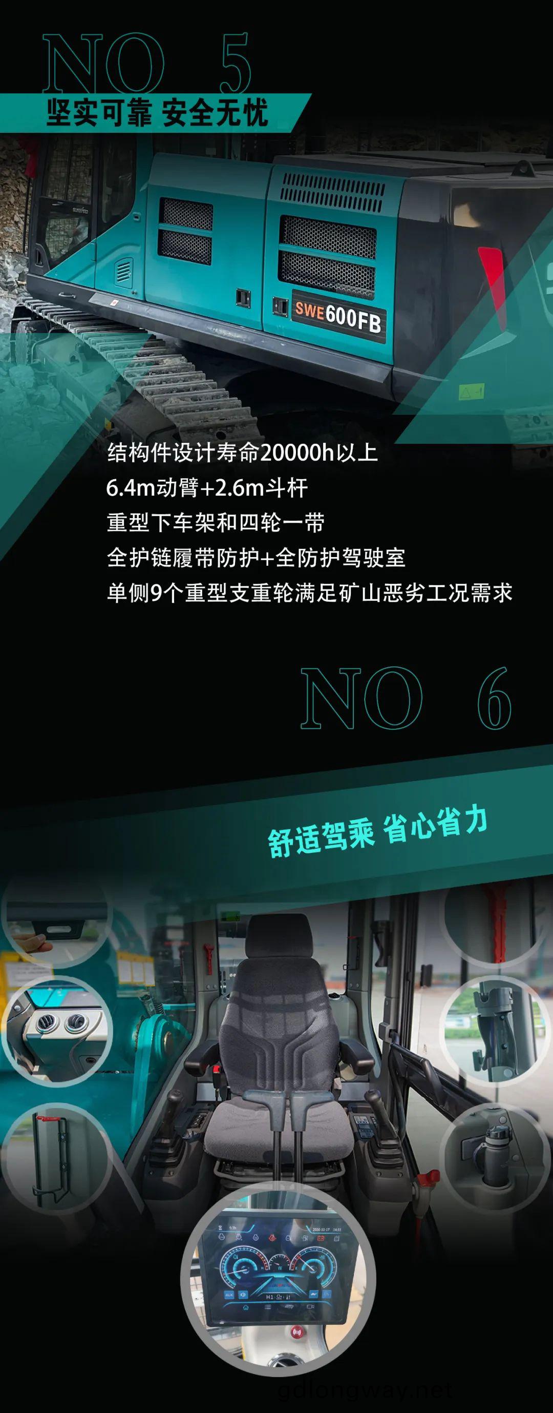 一圖讀懂 | 專爲鑛(kuang)山重載施工而(er)生！山(shan)河(he)智(zhi)能(neng)SWE600FB破(po)碎(sui)鎚重磅(bang)迴歸(gui)