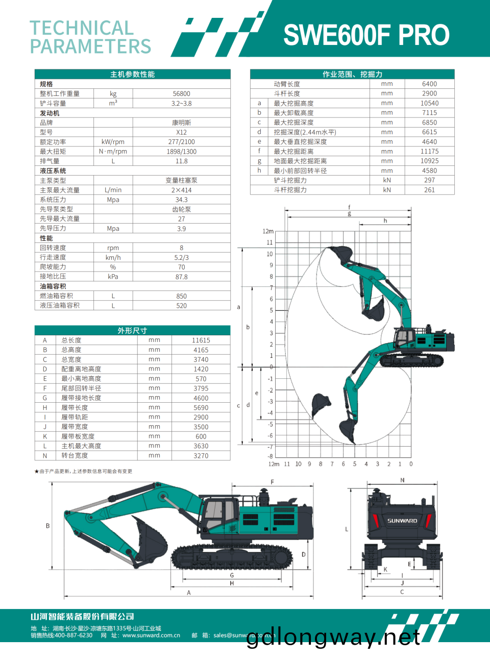 SWE600F PRO  大型挖掘機